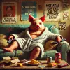 Grafische Darstellung eines Inneren Schweinhund, (co) DALLE